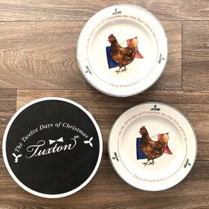 Collectible Tuxton 12 days of Christmas plates Hen
